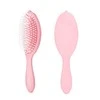 WET BRUSH WETBRUSH GO Žalias™ TREATMENT &amp; SHINE plaukų šepetys su sintetiniais šereliais ir natūraliais aliejais, rožinis