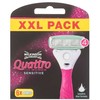 Wilkinson Sword Quattro For Women Sensitive keičiami peiliukai moteriai, 1 peiliukas