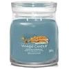 Yankee Candle aromatinė žvakė Signature stiklinė vidutinio dydžio Evening Riverwalk 368 g