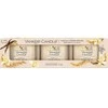 Yankee Candle Yankee žvakė su vaniliniu kremu brulee, 3 x 37 g