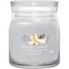 Yankee Candle Yankee žvakė Aromatinė žvakė Signatūrinio stiklo vidutinė rūkyta vanilė - kašmyras 368 g