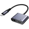 Du viename garso adapteris Joyroom SY-L01 Lightning iki 3.5 mm + Lightning (juodas)