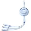 3in1 Joyroom Spalvingas USB į USB-C/Lightning/Micro USB laidas 3.5A, 1m (mėlynas)