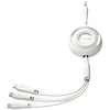 3in1 Joyroom Spalvingas USB į USB-C/Lightning/Micro USB laidas 3.5A, 1m (baltas)