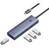 4in1 Hub Baseus UltraJoy USB-C iki USB 3.0 (pilka erdvė)