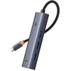 4in1 Hub Baseus UltraJoy USB-C iki USB 3.0 (pilka erdvė)