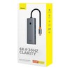 5-in-1 Hub Baseus UltraJoy serijos USB-C iki HDMI4K@30Hz+3xUSB 3.0+1xPD (pilka)