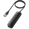 Adapteris UGREEN CM416 4in1 USB į 4x USB 1m (juodas)
