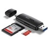 UGREEN adapteris USB + USB-C CM304 kortelių skaitytuvas SD + Micro SD - juodas