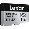 „Lexar“ didelio našumo „Sidabrinis Plus Micro SDXC 1 TB“ atminties kortelė + adapteris