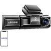 AZDome M550 Max 4K 2160p + 1080p + 2.5K, GPS, Wi-Fi - vaizdo registratorius su priekine, salono ir galine kameromis
