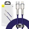 Baseus Cafule Series USB-C kabelis for Lightning, 20W, 2m violetinės spalvos