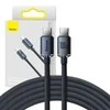 Baseus Crystal USB-C - USB-C laidas 100W 1.2m - Juodas