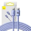Baseus Crystal Shine USB-C – USB-C laidas 100W 1.2 m – Violetinis
