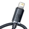 Baseus Crystal Shine kabelis USB į Lightning, 2.4A, 2m juodos spalvos