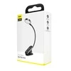 Baseus Prisegama skaitymo LED lempa, įkraunama USB, 3W, neutraliai balta