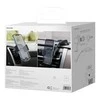 Baseus Easy Control Clamp automobilinis telefono laikiklis grotelėms arba prietaisų skydeliui – Juodas