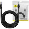 Baseus Ethernet CAT5, 8 m tinklo kabelis (juodas)