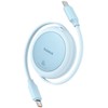 Baseus Free2Pull Mini USB-C į USB-C 60 W USB kabelis, 1m (mėlynas)