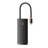 5in1 Baseus Lite serija USB-C 3x USB 3.0 + USB-C + HDMI šakotuvas (fekete)