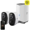 Baseus N1 2K lauko kamerų rinkinys iš 2 (baltas)
