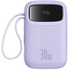 Baseus QPow 2 10000mAh 30W 2xUSB-C maitinimo blokas (violetinė)
