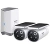 Baseus S1 Pro 3K Dual outdoor camera baltas