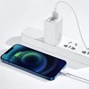 USB kabelis Baseus Superior iš USB į Lightning 2.4A 0.25m baltas CALYS-02