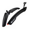Dviračio sparnas su LED lempute Rockbros DNB8001BK (juodas)