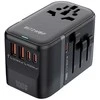 „Blitzwolf BW-TA2 5-in-1“ kelioninis adapteris su 2 USB PD + 2 C QC + C GaN 100W