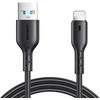 Kabelis Flash Charge USB į Lightning Joyroom SA26-AL3/ 3A / 1m (juodas)