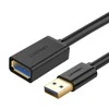 USB 3.0 kabelis UGREEN 10368B, vyriškas, 1 m (juodas)
