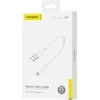 USB-A – USB-C laidas Foneng X107 3A, 0.25 m (baltas)