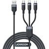 Daugiafunkcis USB kabelis Joyroom S-1T3018A18 3w1 / 3.5A / 0.3m (juodas)