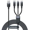 Daugiafunkcis USB kabelis Joyroom S-1T3018A18 3w1 / 3.5A / 0.3m (juodas)