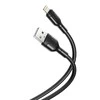 USB laidas prie Lightning XO NB212, 2.1A 1m (juodas)