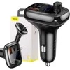 Automobilinis Bluetooth MP3 grotuvas Baseus T Shaped S-13 Juodas OS