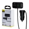Automobilinis Bluetooth MP3 grotuvas + įkroviklis Baseus T Shaped S-16 Juodas OS