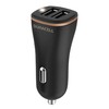 Automobilinis įkroviklis 2xUSB 27W Duracell (juodas)