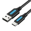Įkrovimo laidas nuo USB 2.0 iki USB-C Vention COKBF 1m (juodas)
