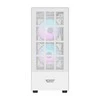 Darkflash A290 kompiuterio dėklas + 3 ventiliatoriai (balti)