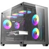 DarkFlash B275 PRO computer case (juodas) + 6 fans