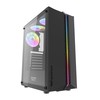 Kompiuterio korpusas Darkflash DK151 LED su 3 ventiliatoriais - juodas