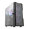 Darkflash DK431 Mesh kompiuterio korpusas + 4 ARGB ventiliatoriai - juodas