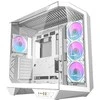 Darkflash DY470 kompiuterio korpusas baltos spalvos + 4 ventiliatoriai + GPU bracket