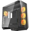 Darkflash DY470 kompiuterio korpusas juodos spalvos + 4 fans + GPU bracket