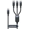 „Joyroom Multi-Use Series S-A18 4in1 USB-A - USB-C / USB-C / Lightning / mikro USB kabelis 1,2 m - juodas