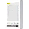 Baseus Crystal serijos magnetinis dėklas, skirtas iPhone 14 Plus + grūdintas stiklas