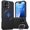 Cyber Tough (HaloLock) ESR dėklas su stovu iPhone 16 Plus (juodas)