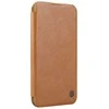Dėklas Nillkin Qin Prop Leather iPhone 16 (ruda)